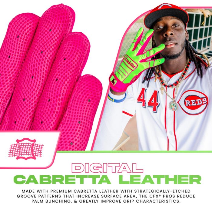 Franklin CFX PRO HI-LITE Batting Gloves |Premium Pittards Sheepskin Leather  - 20886F
