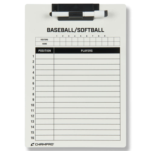 BASEBALL/SOFTBALL COACH'S BOARD 12 inX9 in