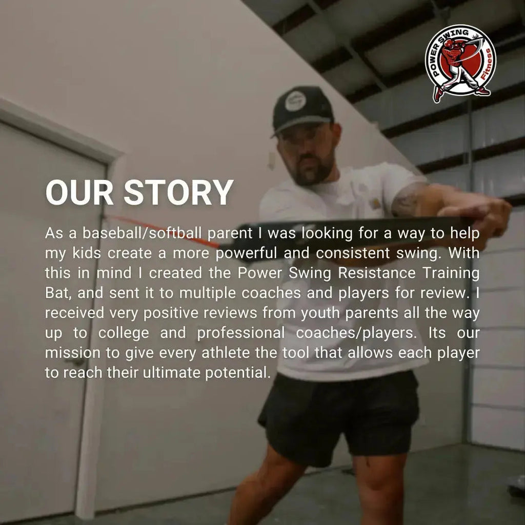 Power Swing Starter Bundle - Baseball & Softball Swing Trainer – 1 Attachment Point - Includes 4 week bat speed accelerator program